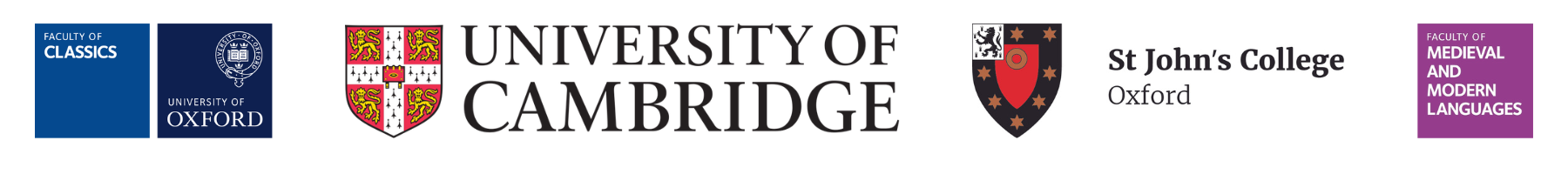 Oxbridge 2023 Logos - Oxford, Cambridge, St Johns, MML
