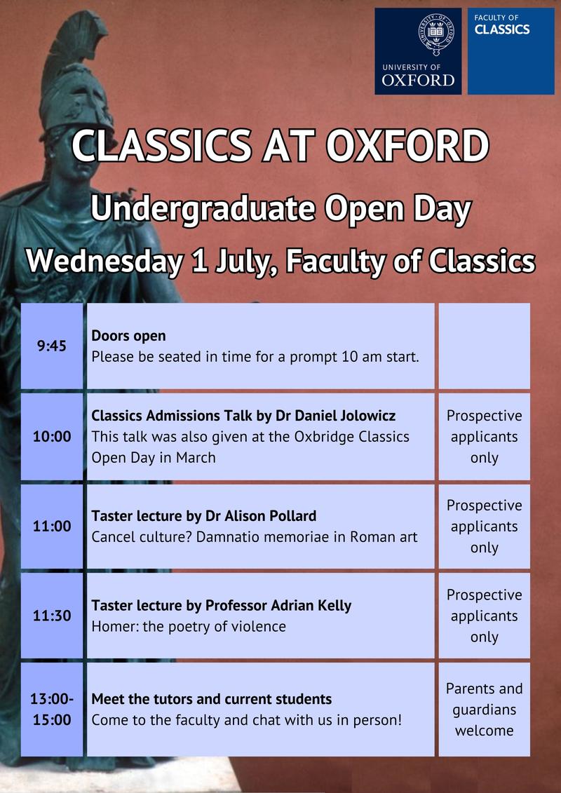Programme for 1 July 2026